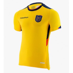 Lacne Muži Futbalové dres Ekvádor MS 2022 Krátky Rukáv - Domáci